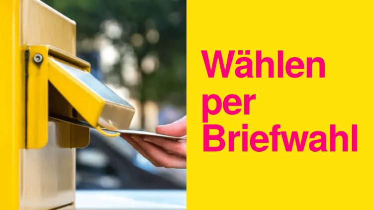 Europa- und Kommunalwahlen in Potsdam. Wählen per Briefwahl ist heute schon möglich.